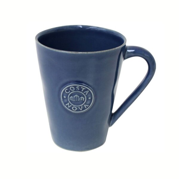 Kaffee-Becher Tasse, Blau, Costa Nova, Nova Blue, 36 cl, 12,4 x 9 cm