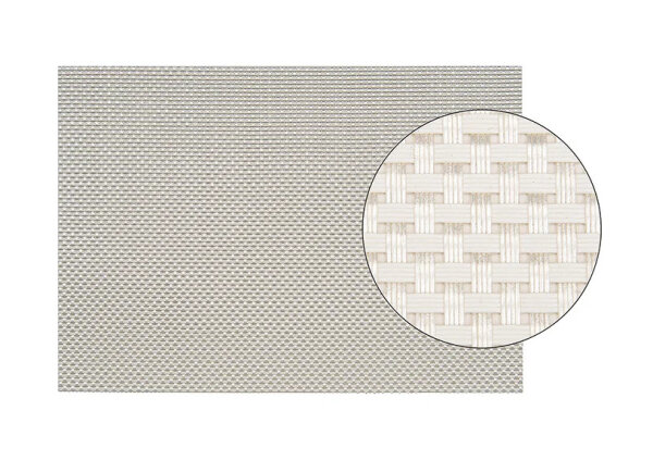 Rechteckiges Platzset, Tischset, weiß - creme, 45x30cm, Wurm