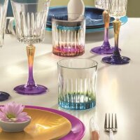 Tumbler mit farbigem Boden, RCR Cristalleria Italiana,...