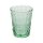 Tumbler, Vintage Wasserglas mit Ornament, Grün, 265 ml, Tognana, Linea Solange, 10 x 8 cm