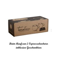 Espressotasse grün, handgemacht, 5.3 cm, Amazonia,Terrafina