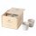 Costa Nova Espressotasse Grespresso, Weiß, 8 Stück in Holz-Geschenkbox, 70 ml, 6,5 x 5,8 cm