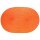 Ovales Platzset, Tischset, leuchtendes Orange, 45x31cm, Continenta