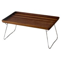 Bett-Tablett aus Walnussholz, 53 x 32 x 7 cm, Continenta
