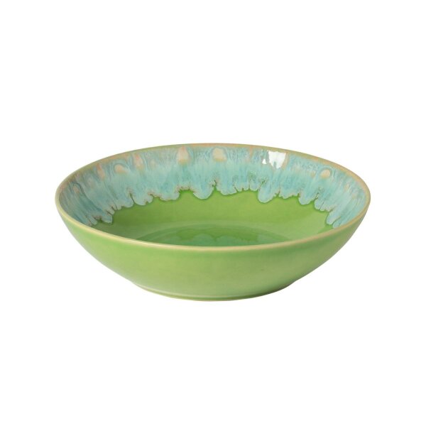 Teller für Suppe oder Pasta, Tiefer Teller, Taormina Lime Green, Grün, 21,5 cm, Casafina (by Costa Nova)