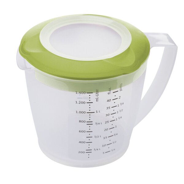 Rührbecher mit Deckel "Helena", 1,4 l, apfelgrün, Westmark