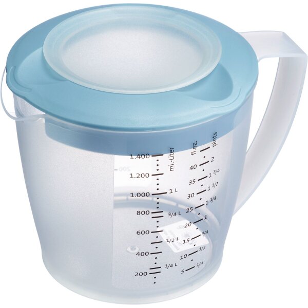 Rührbecher mit Deckel "Helena", 1,4 l, blau, Westmark