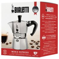 Bialetti Moka Express, Aluminium-Espressokocher für 2 Tassen