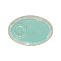 Costa Nova Grespresso Ovale Untertasse, Aqua, 19,7 x 13,5 cm