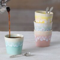 Costa Nova Espressotasse Grespresso, Aqua Hellblau, 90 ml, Becher für Espresso oder Desserts, 6,7 x 5,9 cm